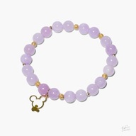 Unikatowa Bransoletka z Kamieni Naturalnych Jadeit i srebra 925