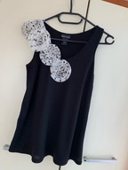 34 XS 36 S czarna bluzka na szelki top Wet Seal