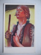 KAZIMIERZ SICHULSKI MŁODY HUCUŁ przedwojenna POCZTÓWKA