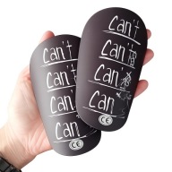 Ochraniacze piłkarskie MINI Ochraniacze czarne CAN'T na goleń 6cm X 10cm