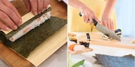 Zestaw do sushi bazooka mata bambusowa nóż krajalnica awokado