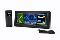 Stacja pogodowa kolorowa bezprzewodowa 7,5" Higrometr czujnik zewnętrzny