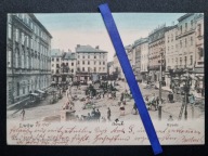 LWÓW 1905 Rynek Targ Jarmark Kamienica Judaica Żydzi W. Niemojowski KRESY