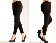 Spodnie czarne rurki wąskie 32/34 XS obcisłe dopasowane jegginsy leginsy