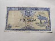 Zambia - 5 funtów - super rzadki