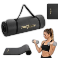 GRUBA MATA 1,5CM GIMNASTYCZNA TRENINGOWA DO ĆWICZEŃ DUŻA ANTYPOŚLIZGOWA NBR