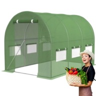 Tunel Foliowy Ogrodowy Szklarnia Foliak 2x3x2m Wytrzymały Solidny UV-4 6m2