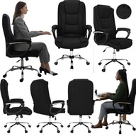 FOTEL BIUROWY GAMINGOWY OBROTOWY KRZESŁO BIUROWE MATERIAŁOWY AMBIENTE PLUS