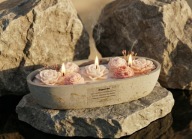 WYSPA KWITNĄCEJ WIŚNI - Świeca artystyczna - Margaret-Arts