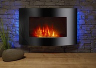 Kominek elektryczny ścienny El Fuego czarny 2000 W