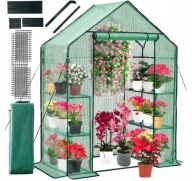 SZKLARNIA BALKONOWA OGRODOWA FOLIOWA MAŁY MINI TUNEL FOLIOWY 195X143X73 CM