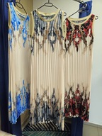 Sukienka szara r. Uni Italy, plisowana długa !!!