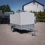 PRZYCZEPKA SAMOCHODOWA ze Stelażem i Plandeką Zasław 265SU XL 265x147