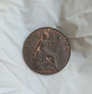 WIELKA BRYTANIA - 1 FARTHING 1925 - JERZY V