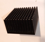 radiator aluminiowy chłodzenia 41X43X23 mm 41 X 43 X 23 czarny