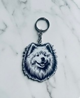 Porządny breloczek na co dzień BRELOK zawieszka do kluczy samoyed