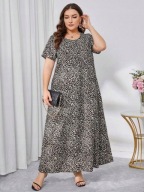 Okazja !_NOWA sukienka WYSMUKLAJĄCA czekolada PANTERA_WYGODNA stylowa_46/48