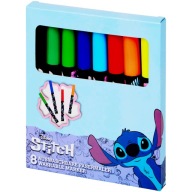 Flamastry Kids Baby 8 Kolorów Zmywalne Grube Pisaki DISNEY STITCH