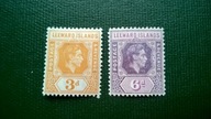 Leeward Islands * 2 znaczki KGVI kolonie angielskie brytyjskie
