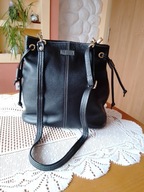 Czarna , skórzana torebka na ramię Lasocki - bdb !!