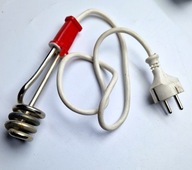 Grzałka do podgrzewania wody PRL ddr 300W ładna czerwona typ 304