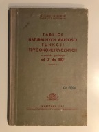 Tablice naturalnych wartości funkcji trygonometrycznych