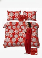 Pościel 160x200 Świąteczna Dwustronna – Zestaw z 2 Poszewkami
