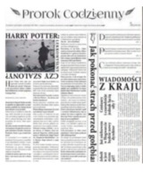 harry potter gazetka prorok codzienny
