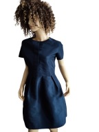 COS SUKIENKA elegancka zakładki kieszenie 36