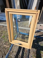 NOWE OKNA Dachowe Drewniane 55x77cm 2 sztuki okno