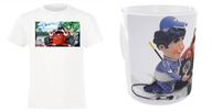 *Zestak* Koszulka Rajdek Wyścigówka i Kubek z Postacjami Rozmiar - 158