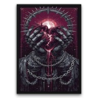 Plakat z ramą 21x30cm W Koronie Cierni Obraz Symbolika Sztuka Wystrój Hit