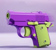 Strzałek Zabawkowy pistolet 1911 - realistyczny model (fioletowo-zielony)
