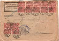 RZESZA NIEMIECKA -koperta firmowa -znaczki POCZDAM -obieg 1922 rok