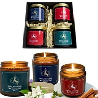 Zestaw 4 X ŚWIECE SOJOWE NATURALNE PREZENT ŚWIECZKI ZAPACHOWE