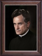 Obraz Czesław Klimuszko portret w drewnianej ramie ze szkłem