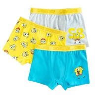 Cool, Majtki bokserki chłopięce, SpongeBob,3 szt. 122 / 128 cm