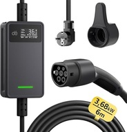 Ładowarka do Samochodu Elektrycznego typu 2 Schuko 3,68kW 6m