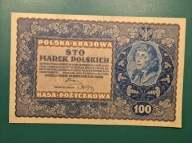 Banknot 100 Marek Polskich 1919,IJ seria P