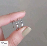 Kol0046 Kolczyki stal kropla prosty