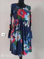 JOULES sukienka dzianinowa kwiaty z kieszeniami 36