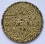 Liban 25 piastrów 1952 - stan 1/2