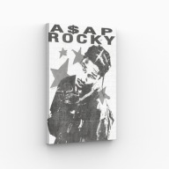 Obraz na Płótnie 30x40cm ASAP ROCKY Vintage Retro Raper Hip Hop Dekoracja