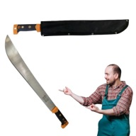 MACZETA NÓŻ OGRODOWA GOSPODARCZA KARCZOWNIK ZESTAW Z KABURĄ STALOWA DUŻA