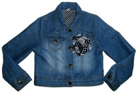 TU KURTKA KURTECZKA JEANS KWIAT 3D J NOWA