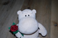 pluszak maskotka hipopotam hipcio NICI z różą 25