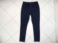 BOOHOO JEANS NOWE GRANATOWE SPODNIE r 42 elastan