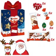 KINDER KALENDARZ ADWENTOWY CZEKOLADKI 214G IDEALNE NA PREZENT 24 OKIENKA