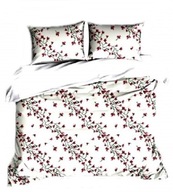 Pościel kora lux 200x220 + 2x70x80 + 2x40x40 guzik K 417-1 Jabłoń róż