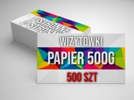 Wizytówki 500szt. GRUBE, sztywny papier 450g 1-str lub 2-str